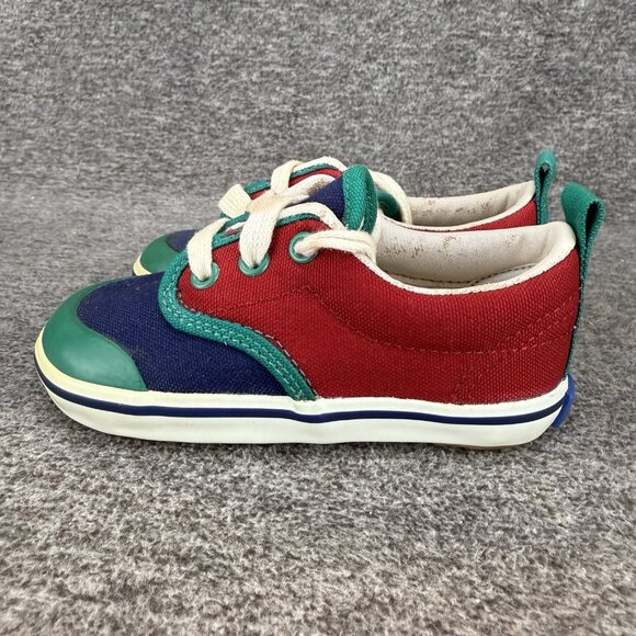 ✅VTG KEDS Sneakers Toddler Sz 5.5M SCOOTER Multicolored Canvas Shoes DISCOLORED - Picture 12 of 14